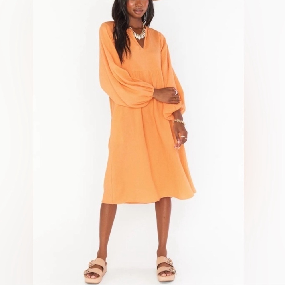 Show Me Your Mumu Kenya Gauze Orange Beach Sun Dress Muslin 100% Cotton